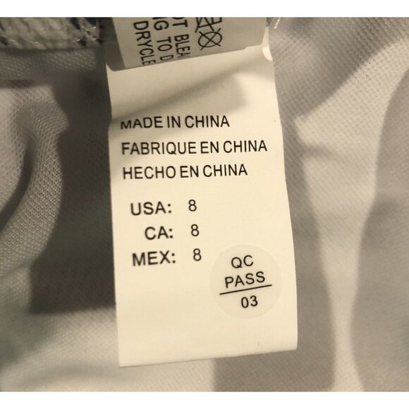 Cocoship Pom Pom Trim Striped High Waist Bikini Set White Light Slate Blue 8 New - Picture 9 of 11